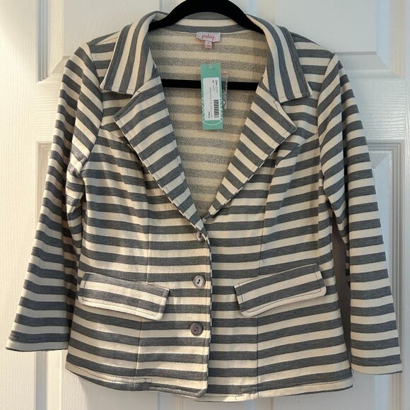 Torin French Terry Stripe Blazer - Picture 1 of 4